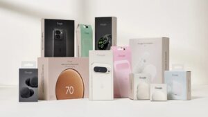 Pixel, Nest and Fitbit’s new packaging design is lighter and easier to recycle with innovative and clearly recyclable materials.